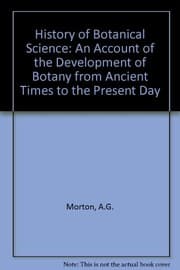Tapa de History of botanical science