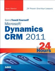 Tapa de Sams Teach Yourself Microsoft Dynamics CRM 2011 in 24 Hours