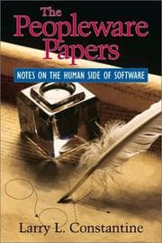 Tapa de The Peopleware papers