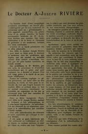 Tapa de Le docteur A.-Joseph Rivière