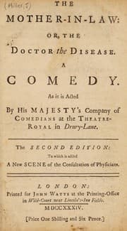 Tapa de The mother-in-law: or, The doctor the disease. A comedy