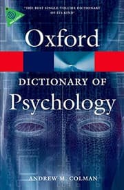 Tapa de A Dictionary of Psychology (Oxford Paperback Reference)