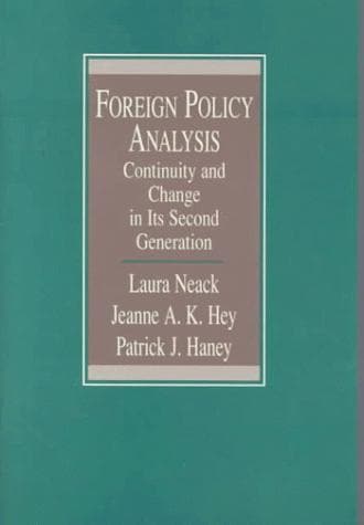 Tapa de Foreign policy analysis