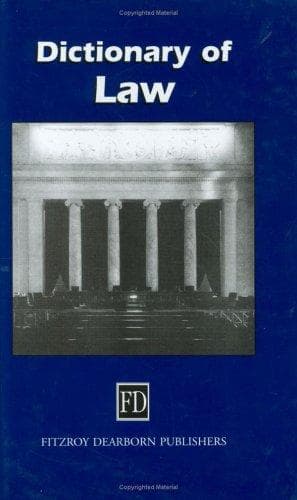 Tapa de Dictionary of law