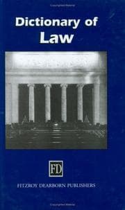 Tapa de Dictionary of law