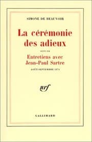 Tapa de La\Ceremonie des Adieux  Entretiens avec Sartre