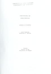 Tapa de Constitutional law