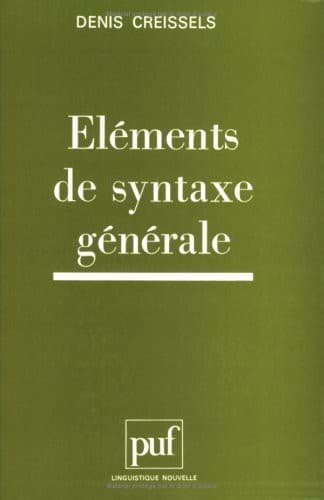 Tapa de Eléments de syntaxe générale