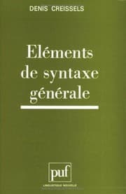 Tapa de Eléments de syntaxe générale