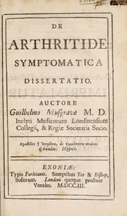 Tapa de De arthritide symptomatica dissertatio