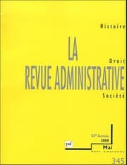 Tapa de La Revue administrative, N° 345, mai 2005 (French edition)
