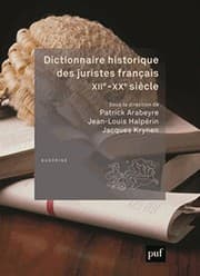 Tapa de Dictionnaire historique des juristes français, XIIe-XXe siècle