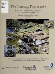 Tapa de Land and underwater excavations at Hare Harbor and Brador