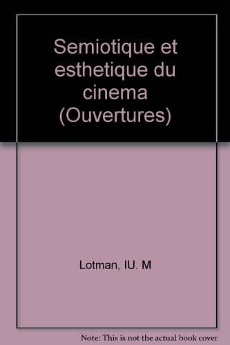 Tapa de Sémiotique et esthétique du cinéma