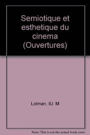 Tapa de Sémiotique et esthétique du cinéma