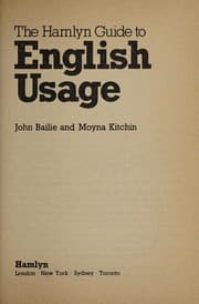 Tapa de The Hamlyn guide to English usage