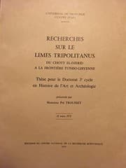 Tapa de Recherches sur le limes tripolitanus, du Chott el-Djerid à la frontière tuniso-libyenne
