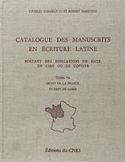 Tapa de Catalogue des manuscrits en écriture latine portant des indications de date, de lieu ou de copiste