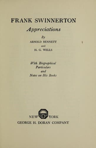 Tapa de Frank Swinnerton