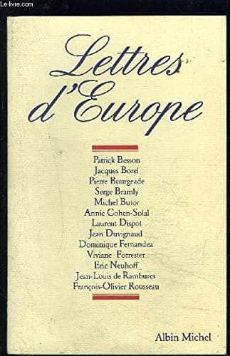 Tapa de Lettres dEurope