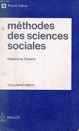 Tapa de Méthodes des sciences sociales