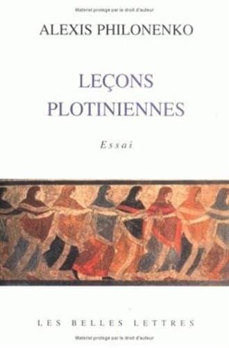 Tapa de Leçons plotiniennes