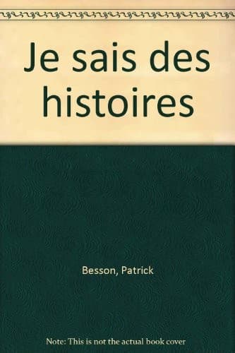 Tapa de Je sais des histoires