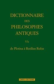 Tapa de Dictionnaire Des Philosophes Antiques 5b
