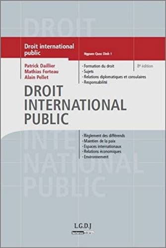 Tapa de Droit international public