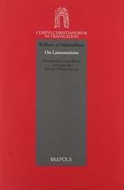 Tapa de William of Malmesbury. On Lamentations (Corpus Christianorum in Translation)
