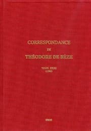 Tapa de Correspondance de Theodore de Beze. Tome XXXI, 1590 (Travaux D'humanisme Et Renaissance) (French Edition)