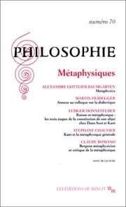 Tapa de Philosophie 70 metaphysiques (French Edition)