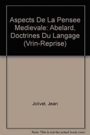 Tapa de Aspects de la pensée médiévale