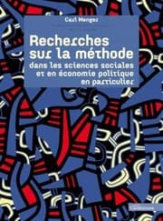 Tapa de Recherches sur la méthode dans les sciences sociales et en économie politique en particulier