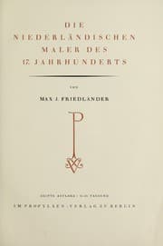 Tapa de Die niederländischen Maler des 17. Jahrhunderts