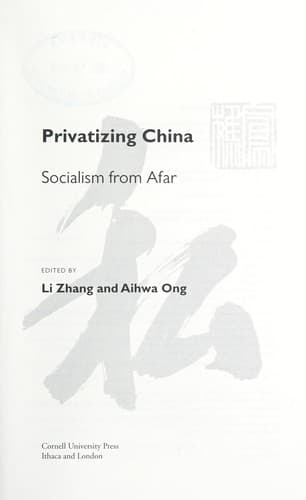 Tapa de Privatizing China