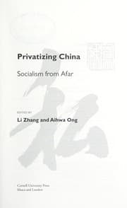 Tapa de Privatizing China