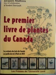 Tapa de Le premier livre de plantes du Canada