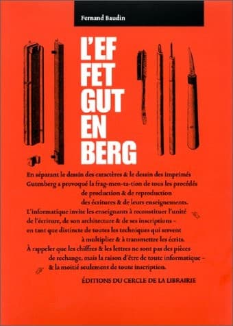 Tapa de L' effet Gutenberg