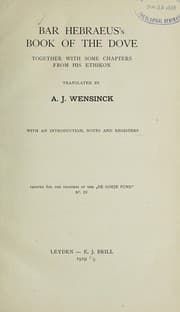 Tapa de Bar Hebraeus's Book of the dove