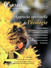 Tapa de Carmel, N° 141, Septembre 20 : Approche spirituelle de l'écologie