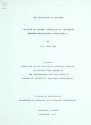 Tapa de A study of linear, steady state, gas flow through consolidated porous media