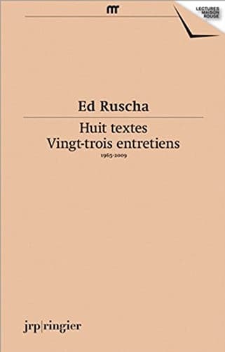 Tapa de Ed Ruscha: Ecrits Et Entretiens
