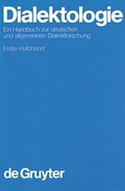 Tapa de Dialektologie. 1. Halbband (German Edition)