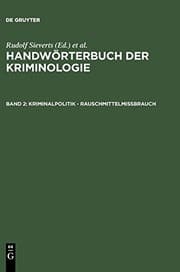 Tapa de Kriminalpolitik - Rauschmittelmißbrauch (German Edition)