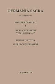Tapa de Die Bistümer der Kirchenprovinz Mainz. Das Bistum Würzburg III. (German Edition)