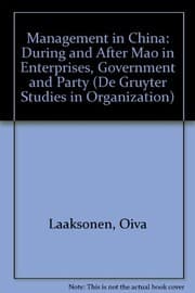 Tapa de Management in China During and After Mao: In Enterprises, Government, and Party (De Gruyter Studies in Organization)