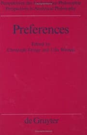 Tapa de Preferences (Perspectives in Analytical Philosophy, Bd 19)