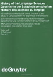 Tapa de History of the Language Sciences / Geschichte Der Sprachwissenschaften / Histoire Des Sciences Du Langage (Handbücher Zur Sprach- Und ... of Linguistics and Communication Science)