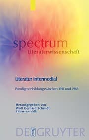 Tapa de Literatur intermedial (Spectrum Literaturwissenschaft / Komparatistische Studien) (German Edition)